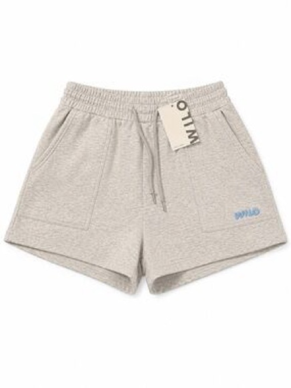 Wilo The Label Logo Fleece Jog Short  Women’s White Marble NWT Athletic Shorts - Picture 7 of 7